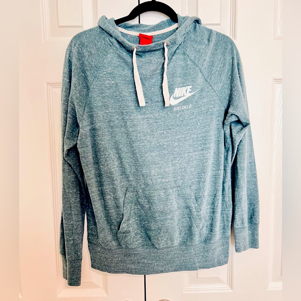 Hoodie - Nike - Grey/Green (L)